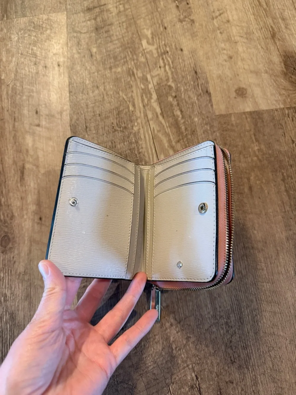 kate spade Pink Saffiano Zip Wallet - Picture 3 of 5